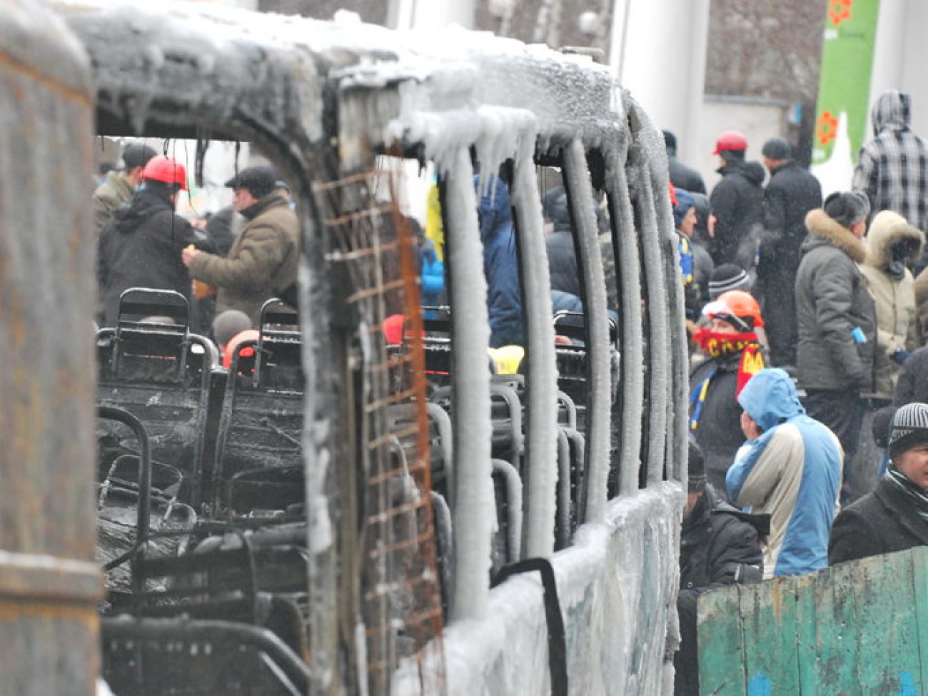 21 января протестующими и силовиками установлено временное перемирие