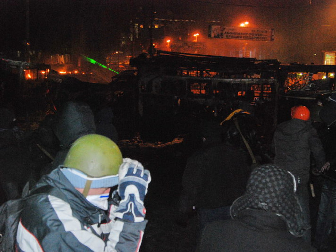 &#171;Беркут&#187; ночью отрепетировал штурм, 21 января 2013г.