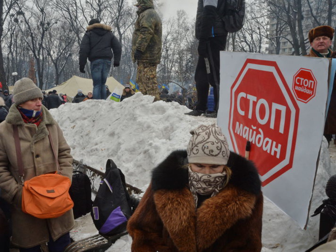 Антимайдан приехал поддержать власть всего на день, 28 января 2014р.