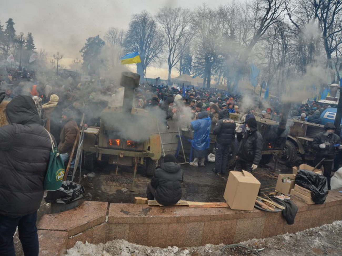 Антимайдан приехал поддержать власть всего на день, 28 января 2014р.