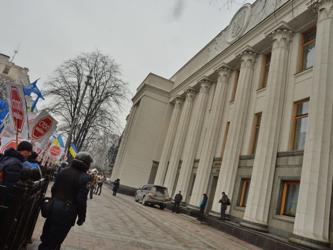 Антимайдан приехал поддержать власть всего на день, 28 января 2014р.