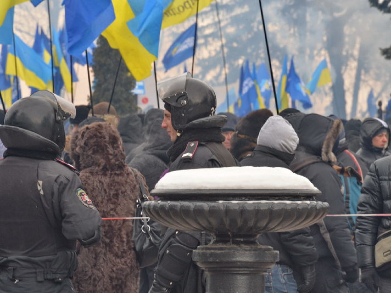 Антимайдан приехал поддержать власть всего на день, 28 января 2014р.