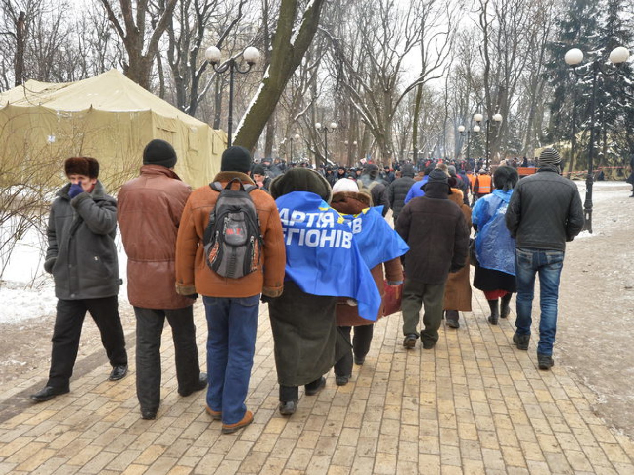 Антимайдан приехал поддержать власть всего на день, 28 января 2014р.