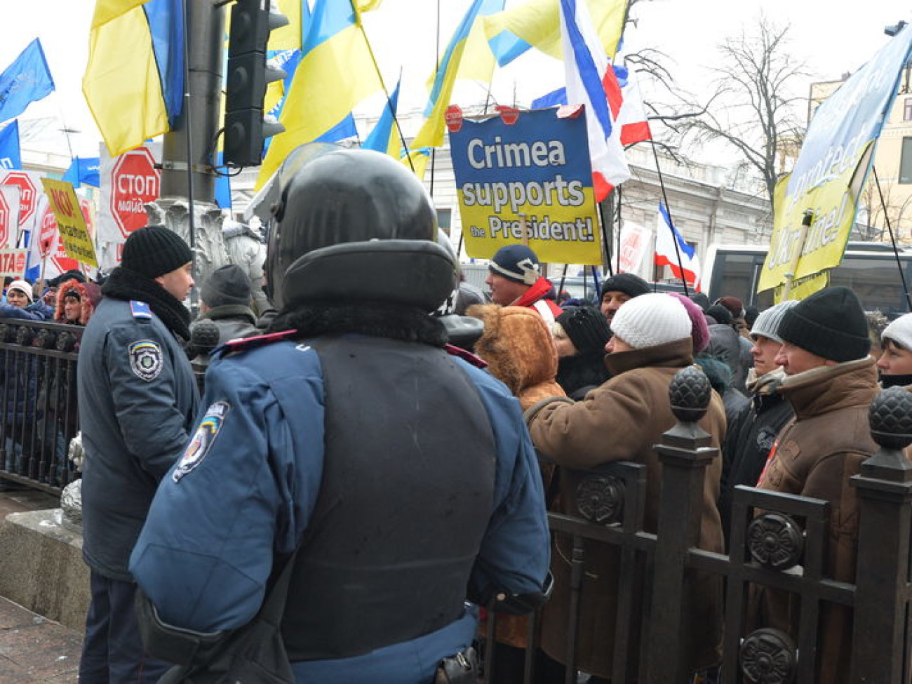 Антимайдан приехал поддержать власть всего на день, 28 января 2014р.