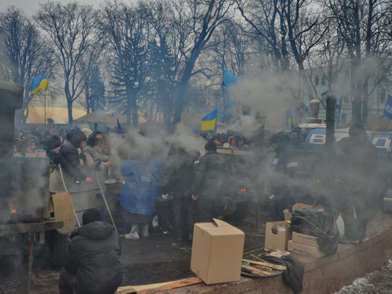 Антимайдан приехал поддержать власть всего на день, 28 января 2014р.