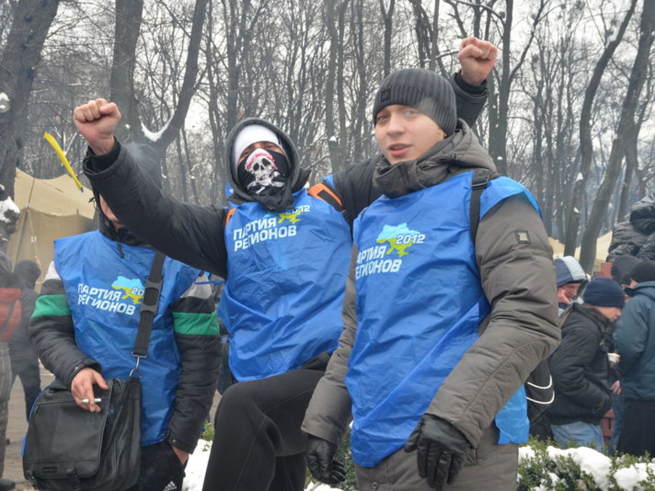 Антимайдан приехал поддержать власть всего на день, 28 января 2014р.