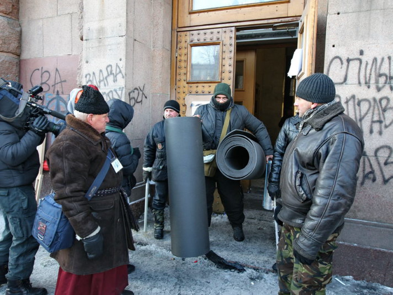 Активисты освободили Минагрополитики, 29 января 2014г.