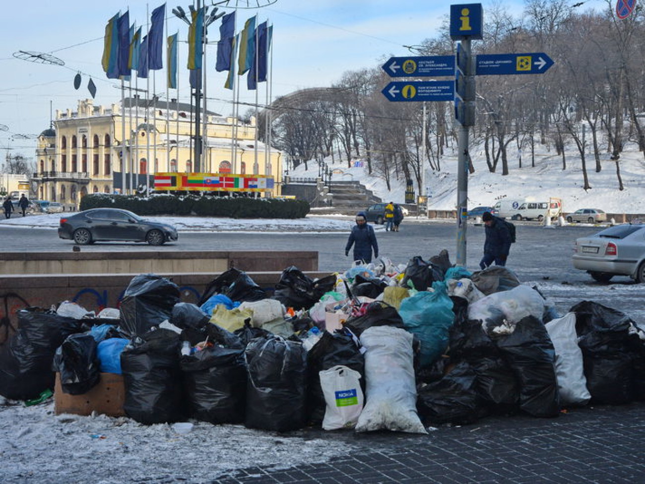 Перемирие в центре Киева продолжается, 1 февраля 2014г.