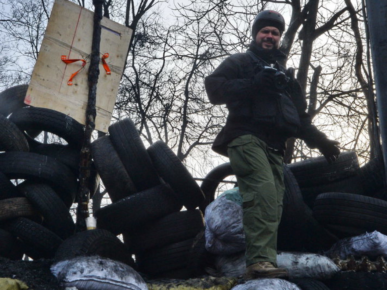 Перемирие в центре Киева продолжается, 1 февраля 2014г.