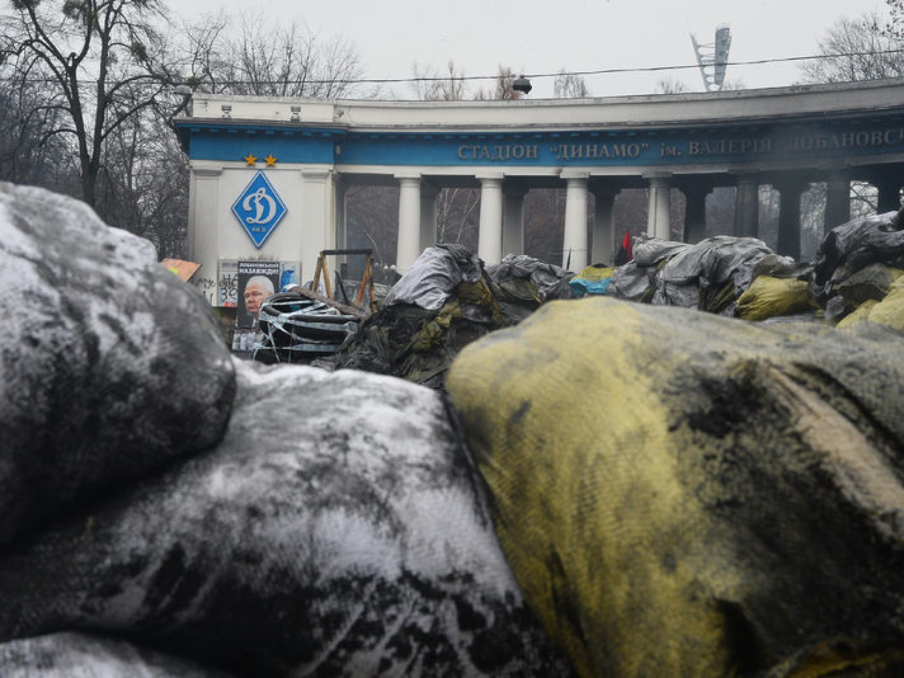 На Грушевского начали пропускать пешеходов, 17 февраля 2014г.