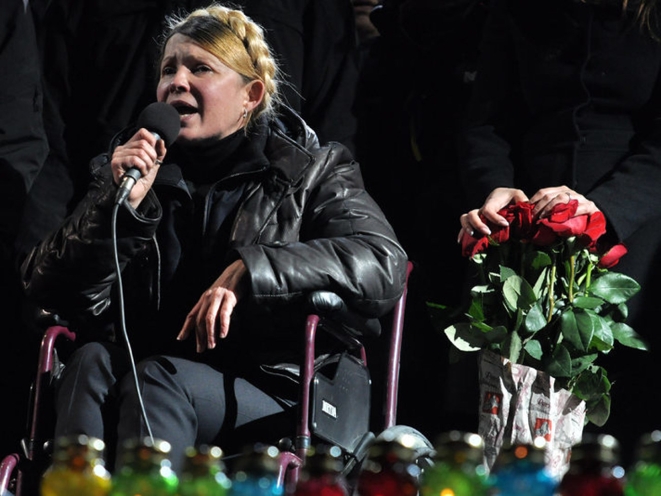 Тимошенко на воле, 22 февраля 2014г.