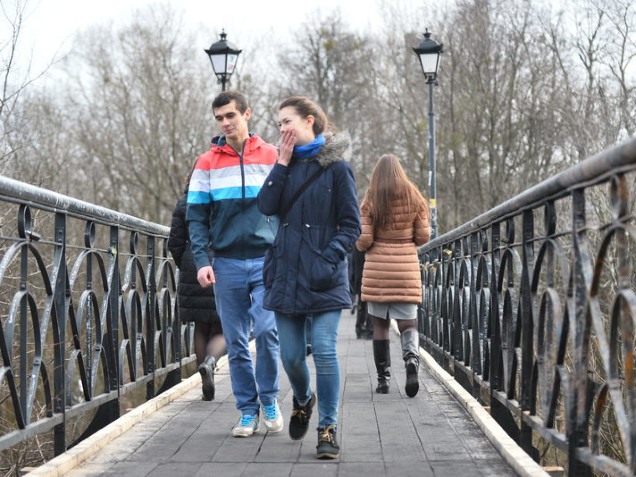 Мост влюбленных в Киеве получил новую жизнь