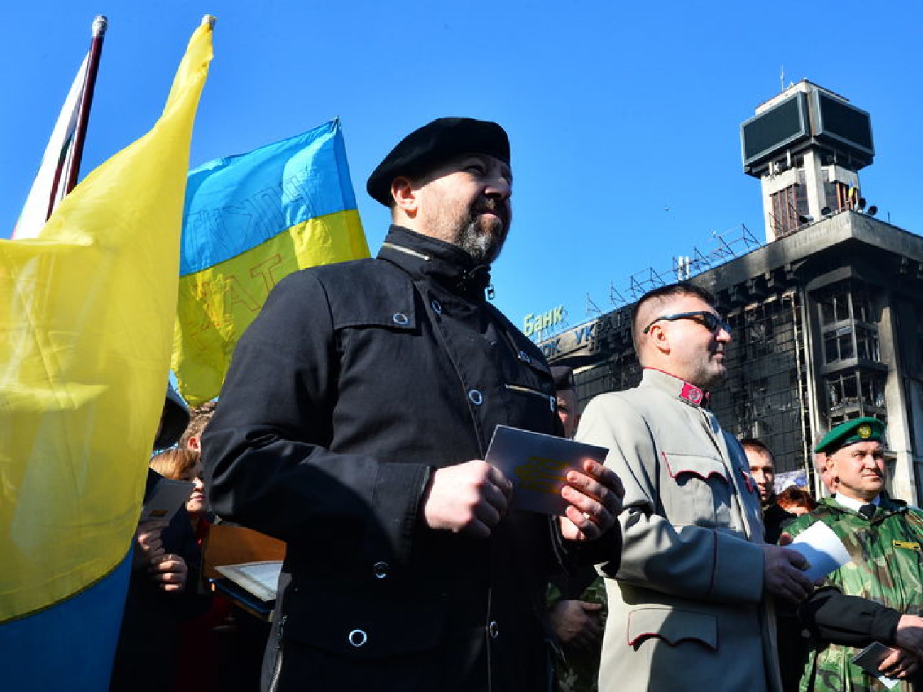 В Киеве набирают рекрутов, 9 марта 2014г.