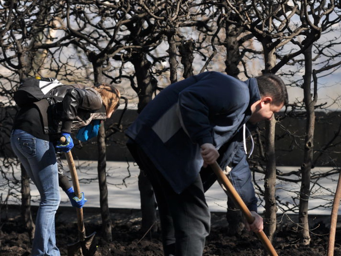 В Киеве провели генеральную уборку, 22 марта 2014г.
