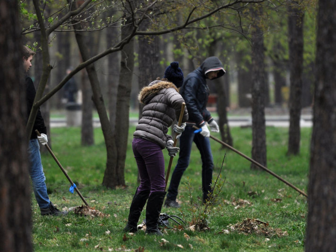 В Киеве проходят субботники, 12 апреля 2014г.