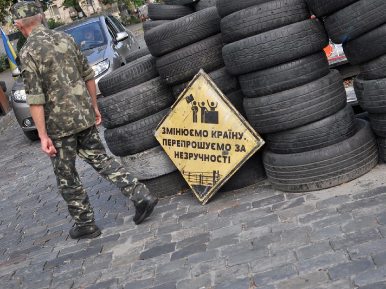 Баррикады на Майдане Незалежности продолжают существовать