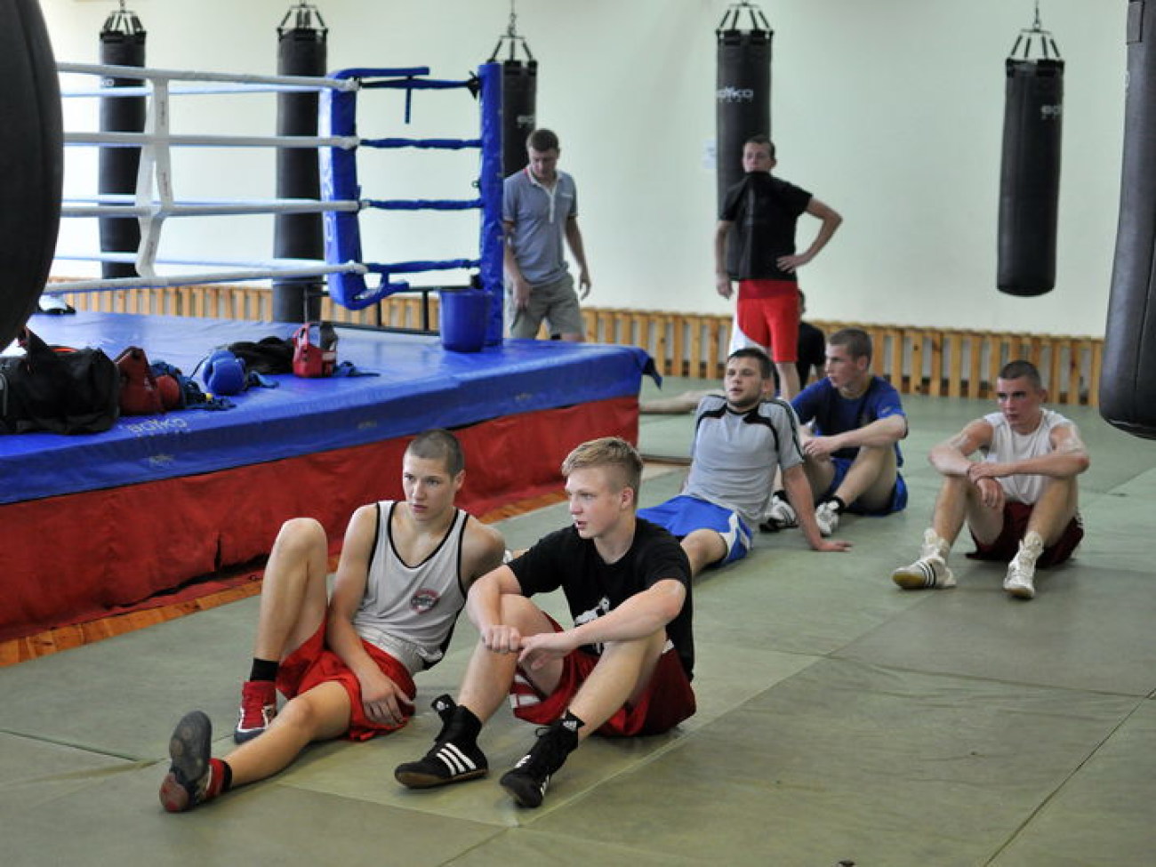 Будущее украинского бокса: &#171;молодежка&#187; провела открытую тренировку, 1 августа 2014г.