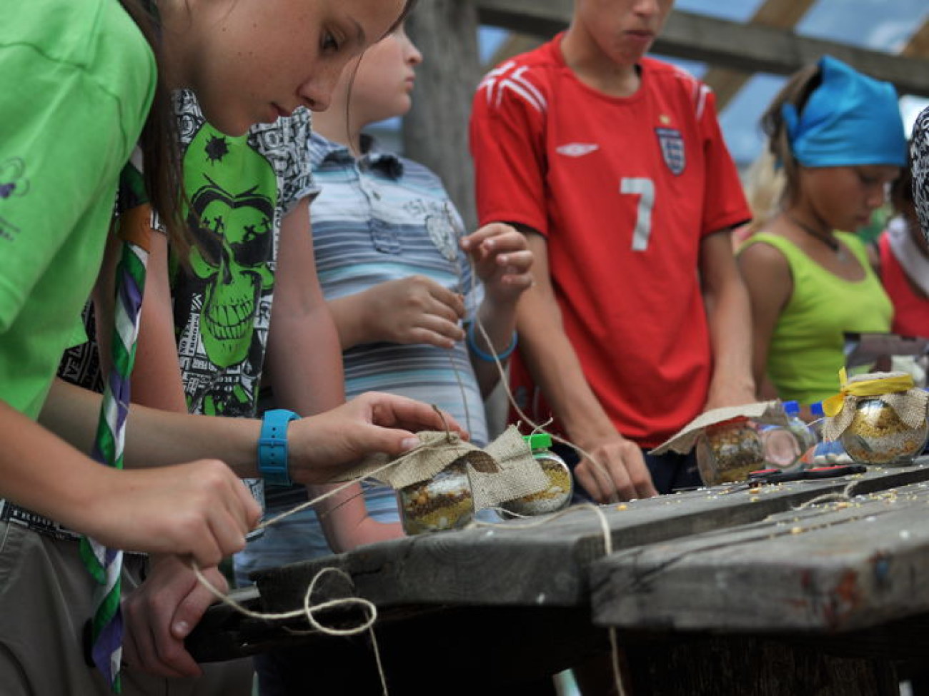 Пирогово устроило праздник для детей-беженцев, 7 августа 2014г.