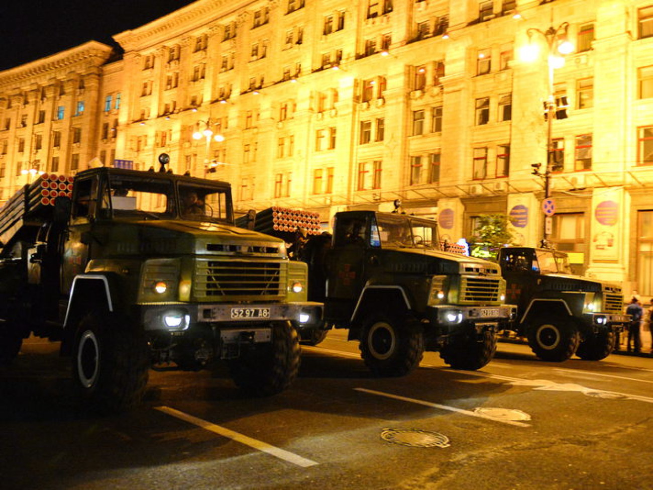 В Киеве состоялась репетиция военного парада