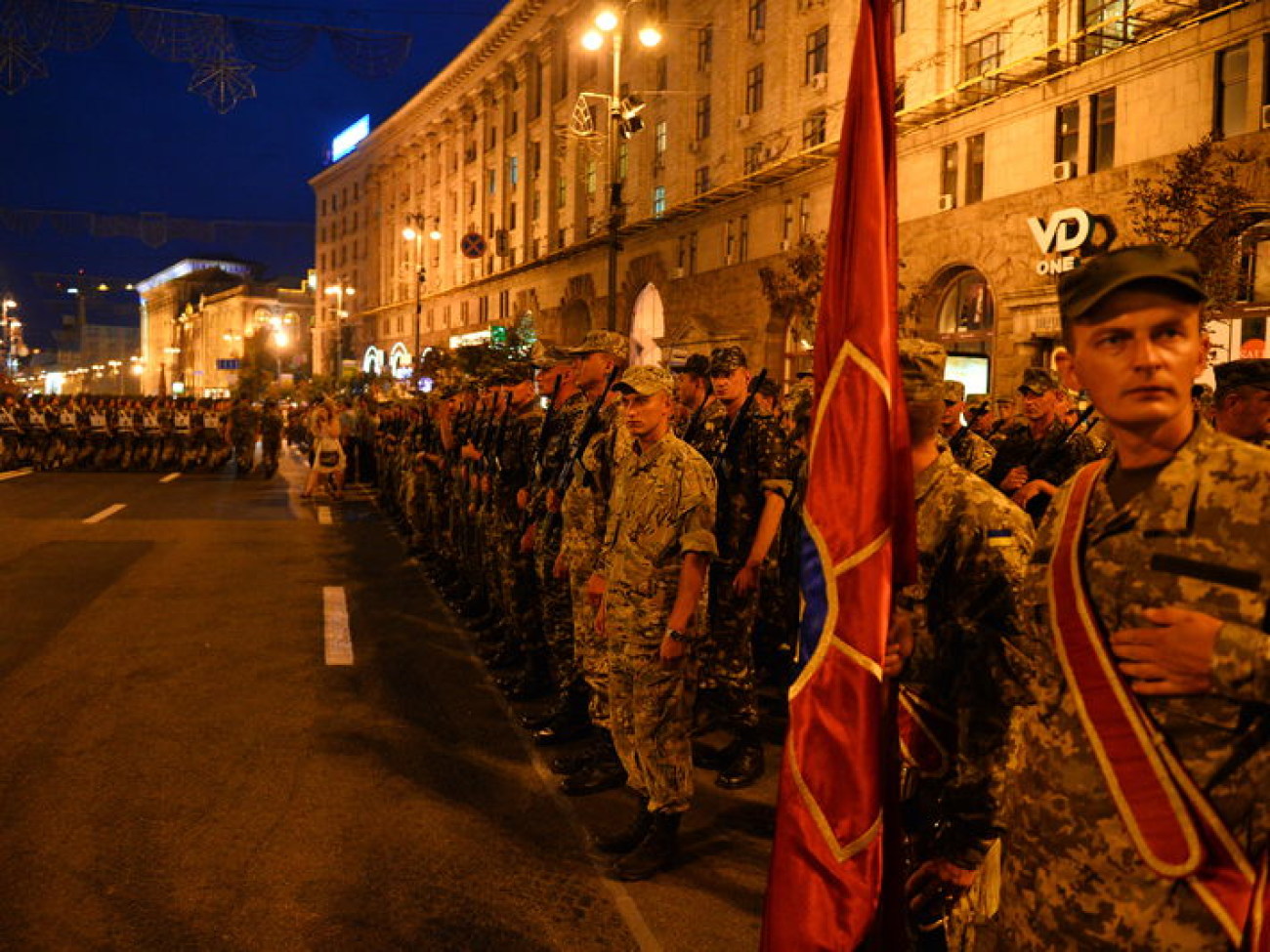 В Киеве состоялась репетиция военного парада