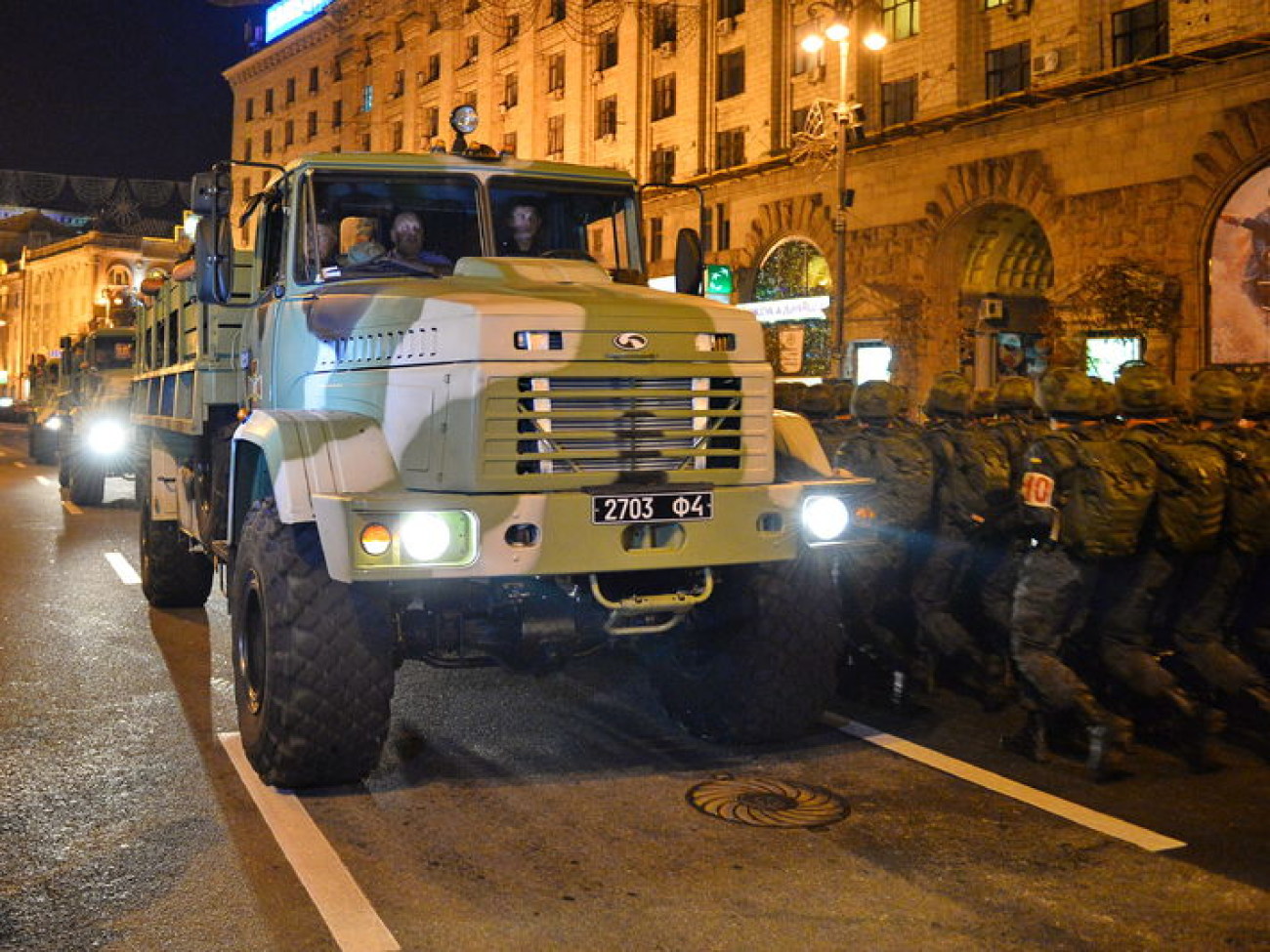 В Киеве состоялась репетиция военного парада