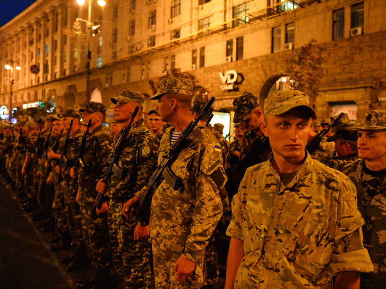 В Киеве состоялась репетиция военного парада