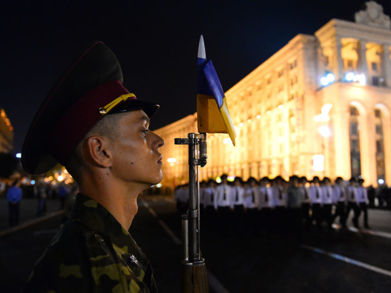 В Киеве состоялась репетиция военного парада