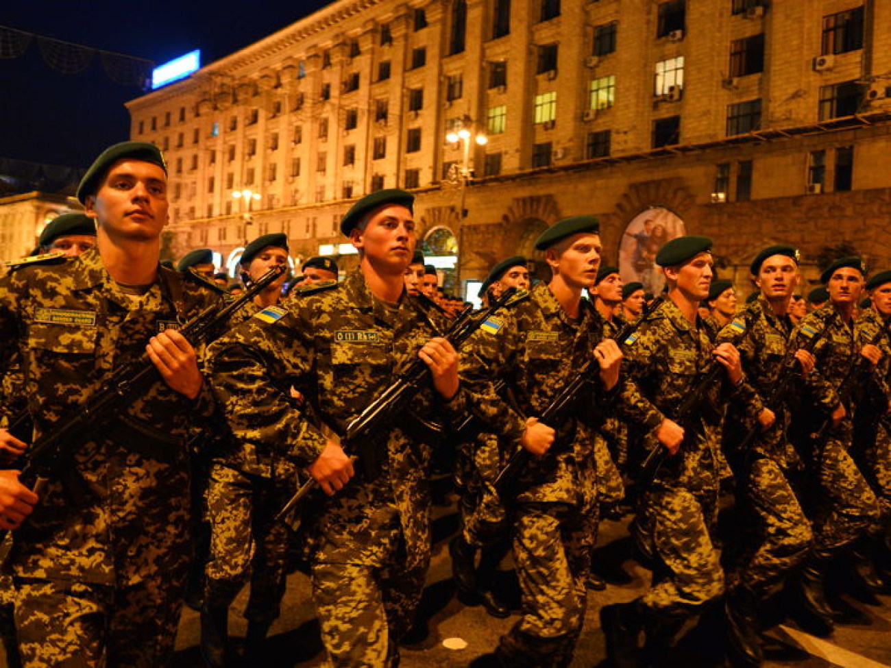 В Киеве состоялась репетиция военного парада