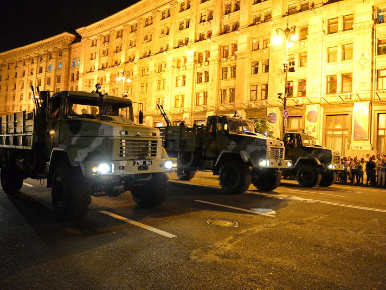 В Киеве состоялась репетиция военного парада