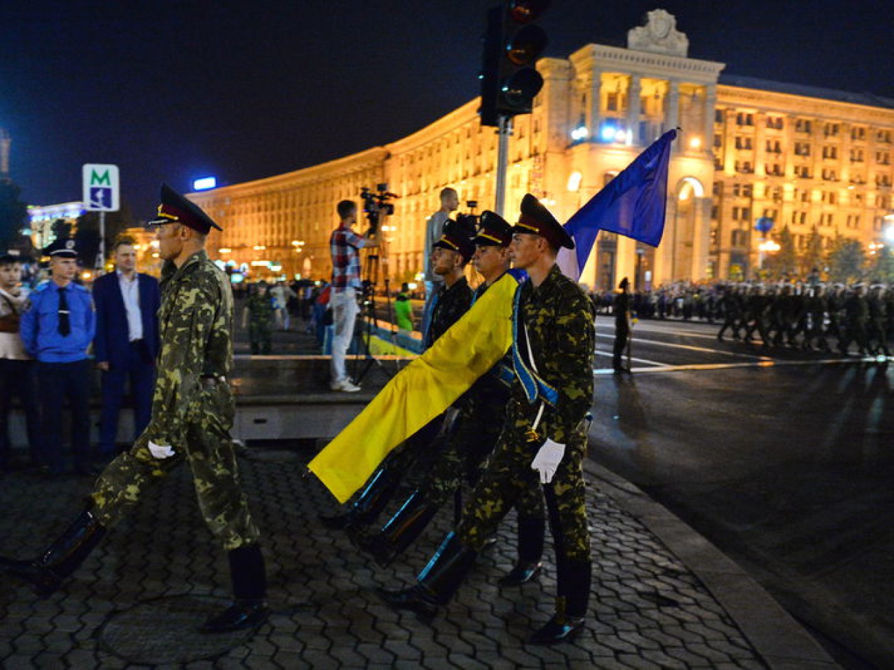 В Киеве состоялась репетиция военного парада