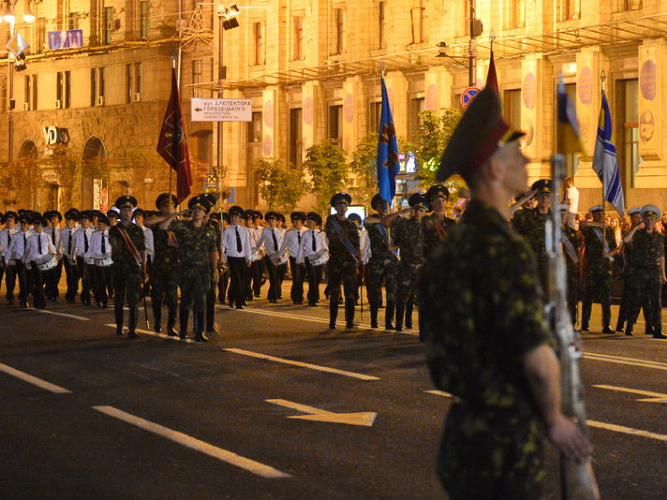 В Киеве состоялась репетиция военного парада