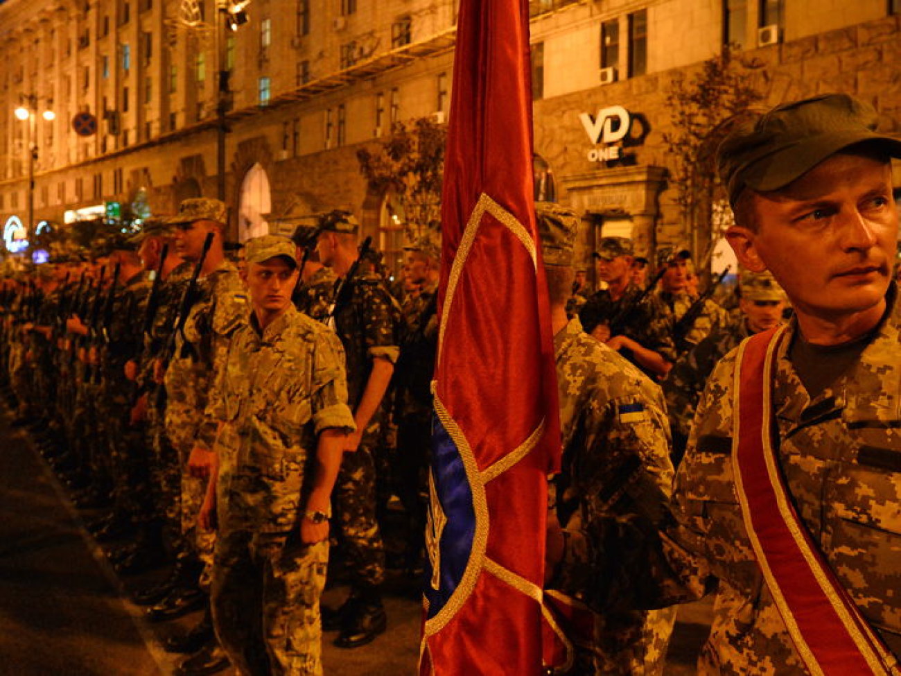 В Киеве состоялась репетиция военного парада