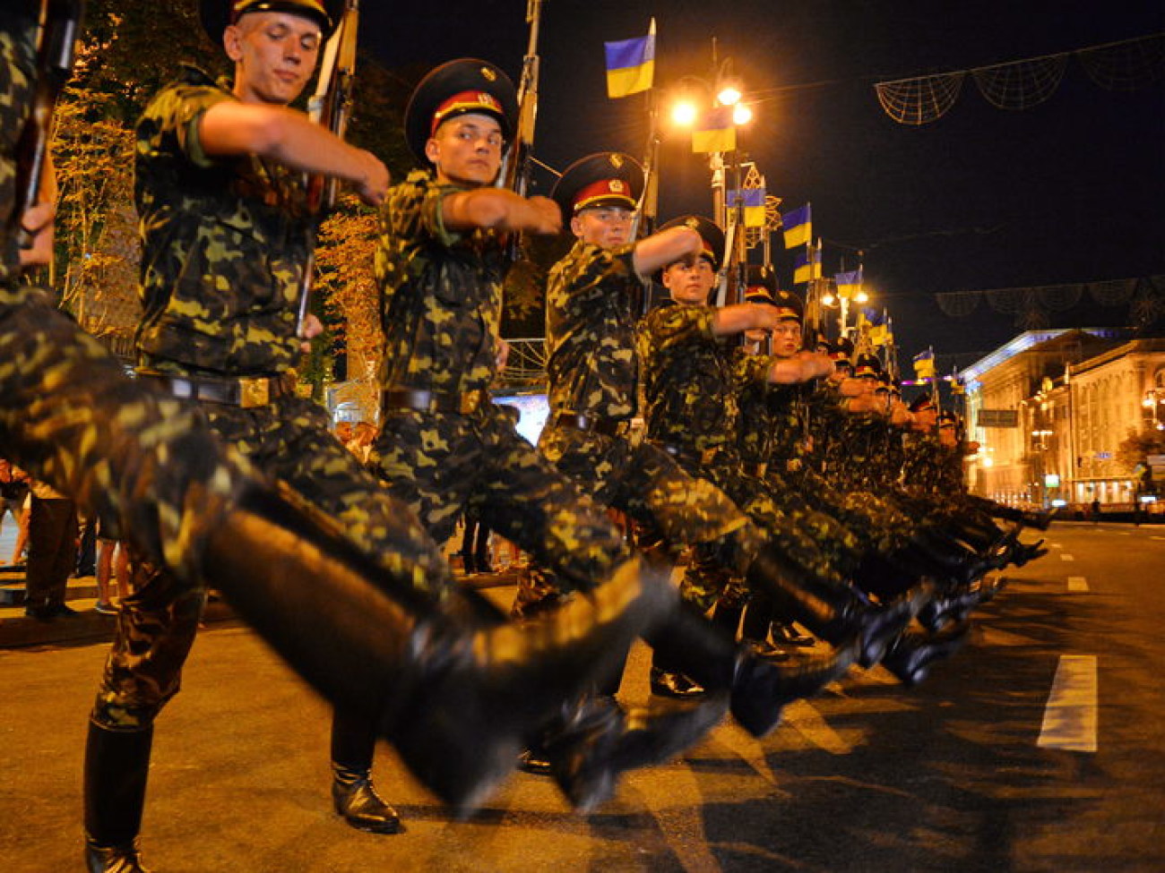 В Киеве состоялась репетиция военного парада