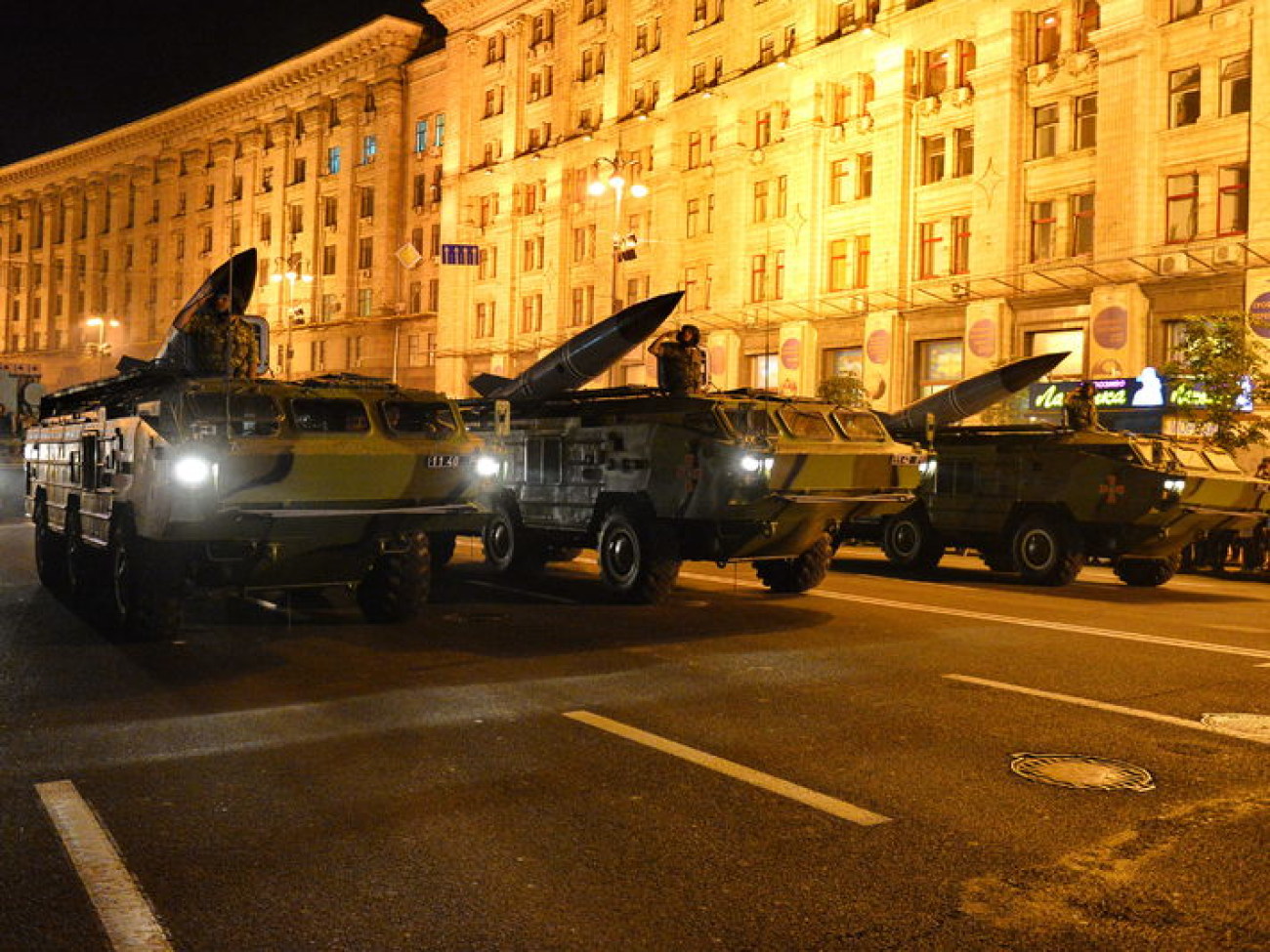 В Киеве состоялась репетиция военного парада