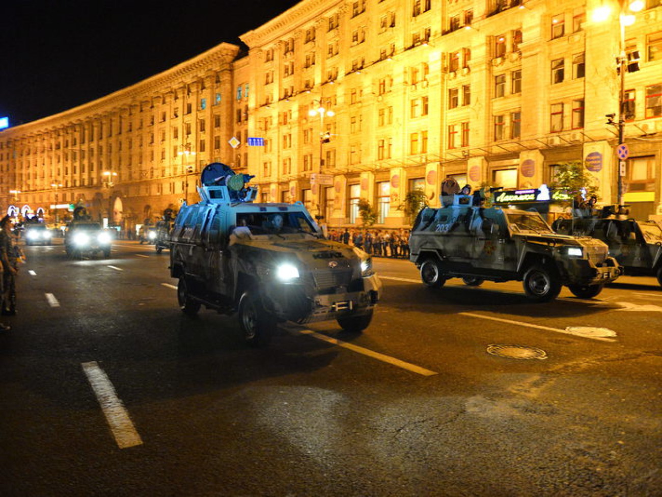 В Киеве состоялась репетиция военного парада