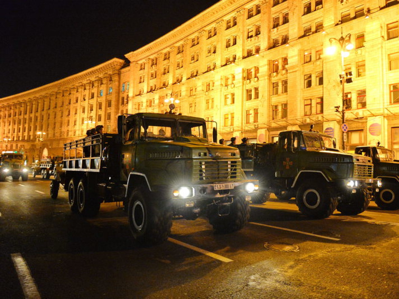 В Киеве состоялась репетиция военного парада