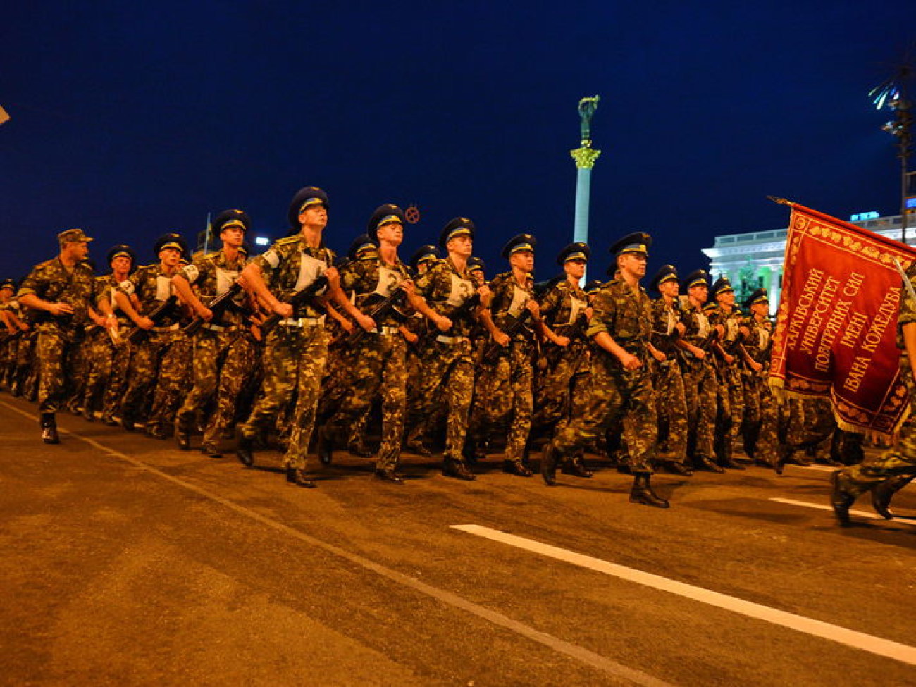 В Киеве состоялась репетиция военного парада