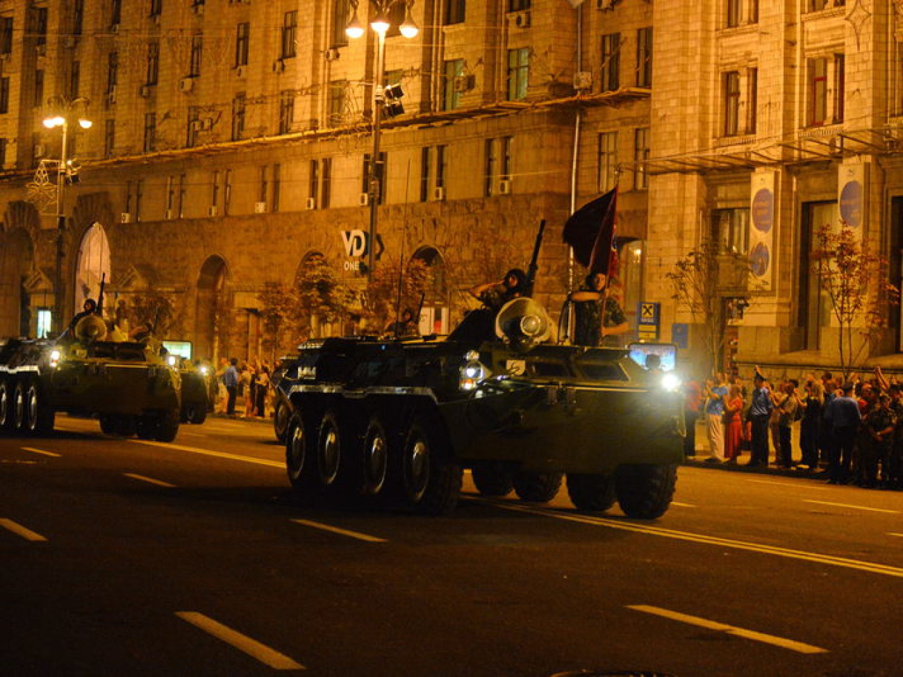 В Киеве состоялась репетиция военного парада