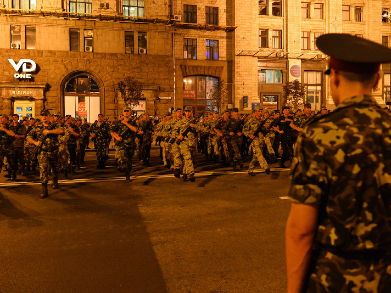 В Киеве состоялась репетиция военного парада