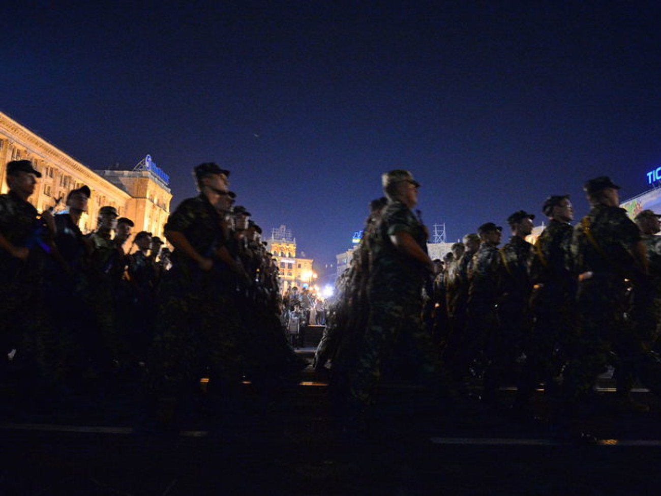 В Киеве состоялась репетиция военного парада