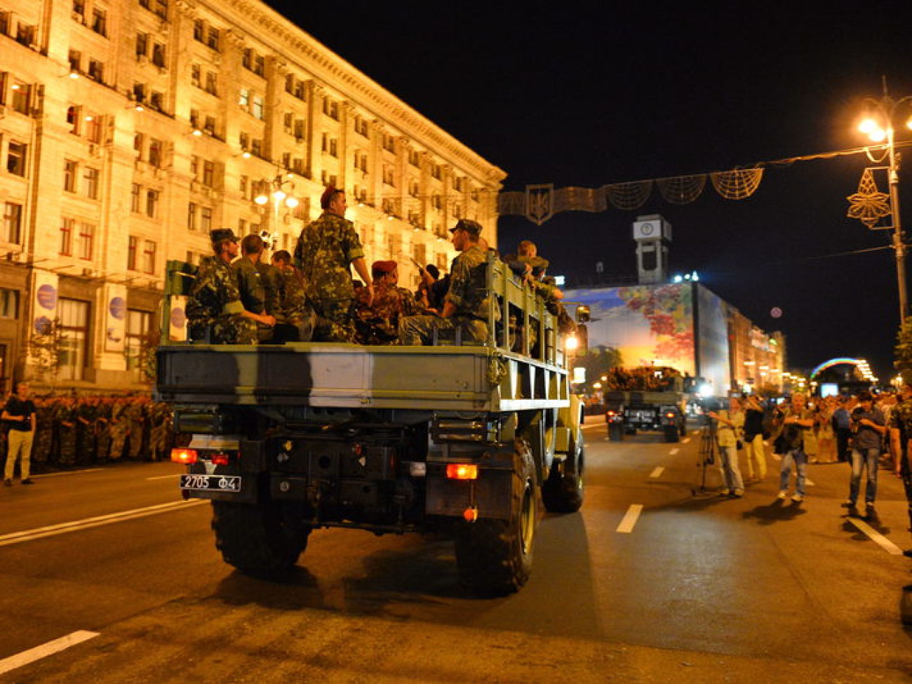 В Киеве состоялась репетиция военного парада