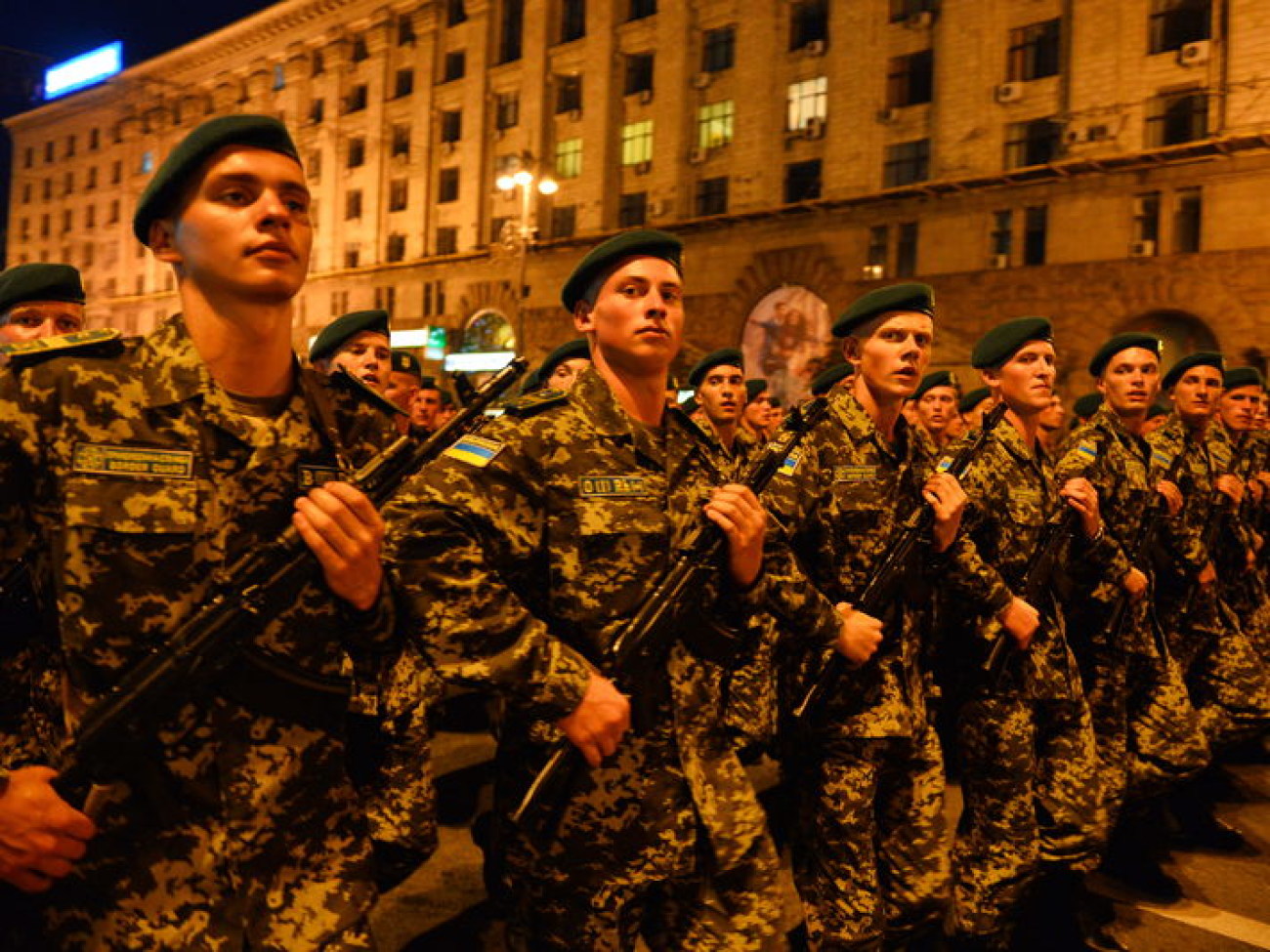 В Киеве состоялась репетиция военного парада