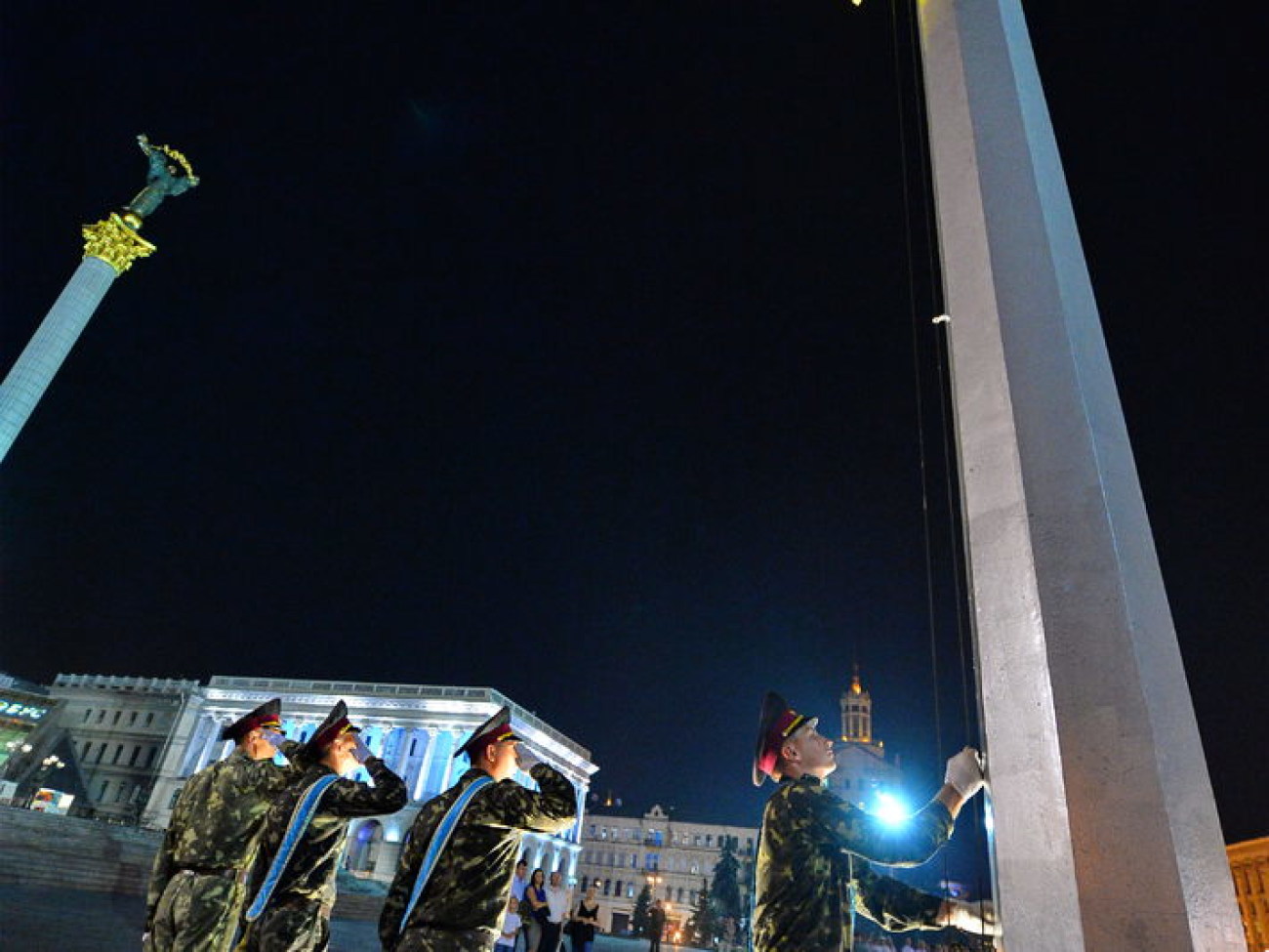 В Киеве состоялась репетиция военного парада