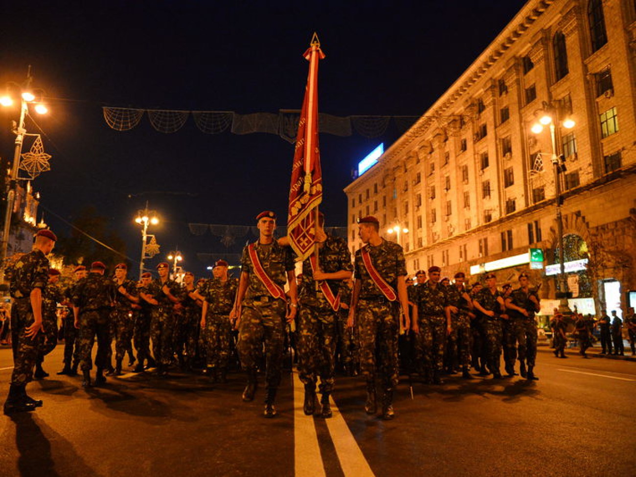 В Киеве состоялась репетиция военного парада