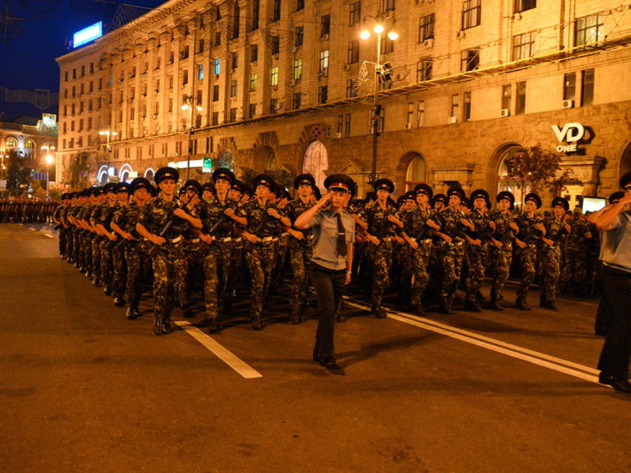 В Киеве состоялась репетиция военного парада