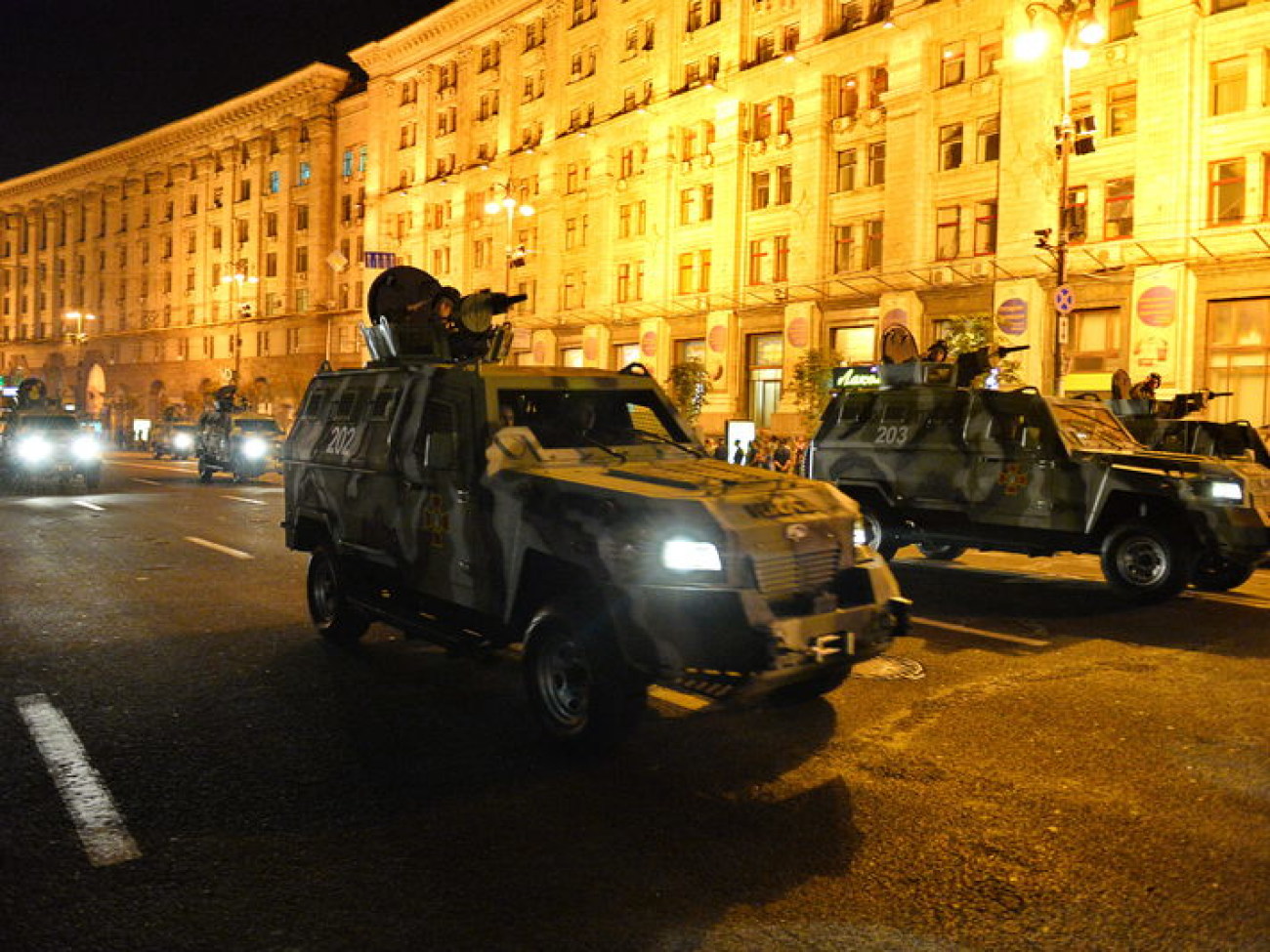 В Киеве состоялась репетиция военного парада