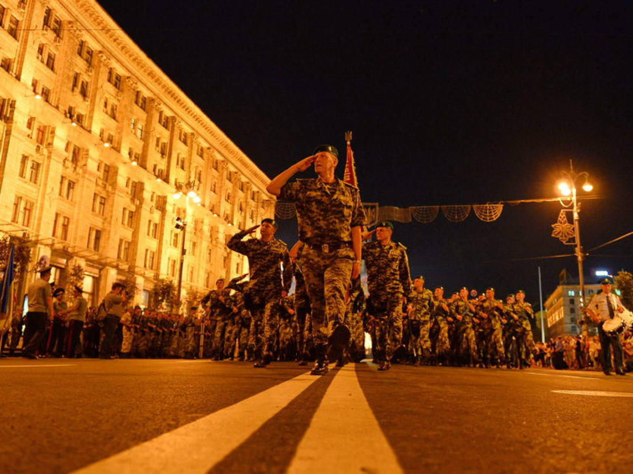 В Киеве состоялась репетиция военного парада