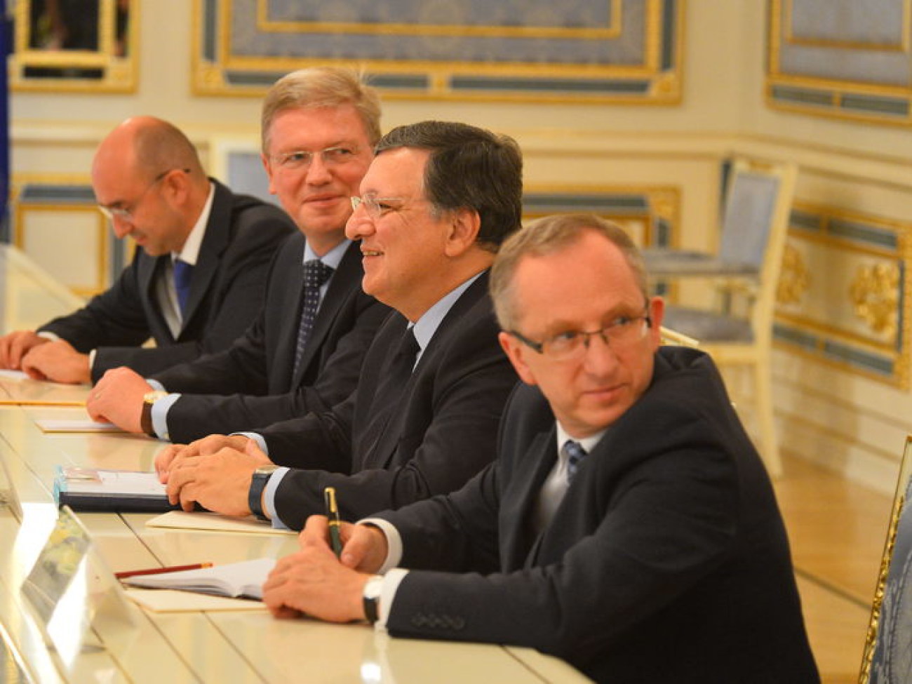 Президент Европейской Комиссии Жозе Мануэль Баррозу находится в Украине, 12 сентября 2014г.