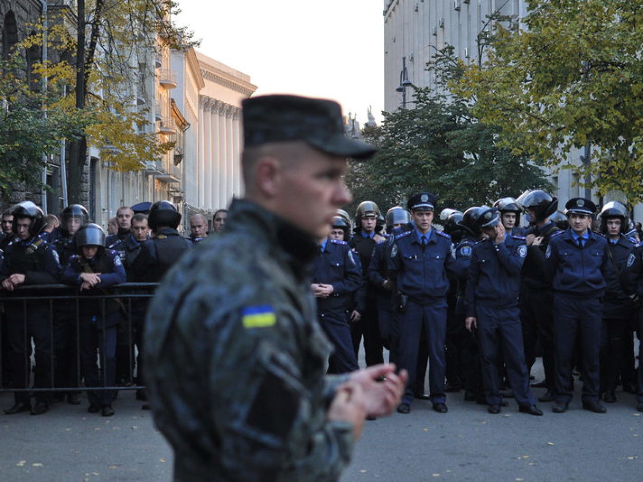 Срочники Нацгвардии требуют от Порошенко демобилизации, 13 октября 2014г.