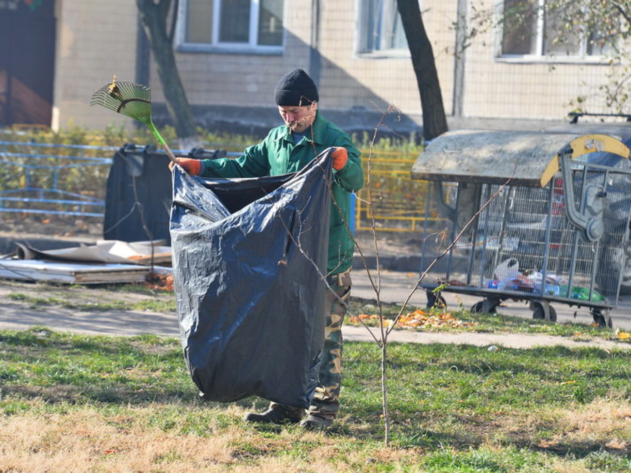 Осенняя пора&#8230; пора уборки листьев&#8230;